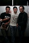 Matt Hein, Chris Massey+Greg Bello at Boutique opening Hamptons Magazine Party on 5-27-06 memorial day party