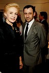 DSC_090 Caroline Herrera and Herve Pierre<br>at a cocktail reception saluting the Gala Committees of Casita Maria's Fiesta 2006 at the Carolina Herrera store on Madison Ave, in Manhattan on 4-25-06. photos by Kathleen Doran for Rob Rich © 2006 516-676-3939 robwayne1@aol.com