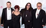 David Furnish, Sharon Osbourne, Ozzie Osbourne, Elton John
