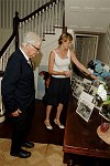 Albert Maysles and Jenny Mayer from Plum TV<br>photos by K.Doran for Rob Rich � 2006 516-676-3939 robwayne1@aol.com