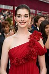 Academy Award presenter Anne Hathaway arrives at the 80th Annual Academy Awards at the Kodak Theatre in Hollywood, CA, on Sunday, February 24, 2008.