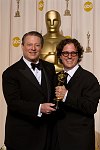 Former Vice President Al Gore and Academy Award winner for Best Documentary Feature Davis Guggenheim at the 79th Annual Academy Awards at the Kodak Theatre in Hollywood, CA, on Sunday, February 25, 2007.