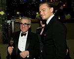 Academy Award winner Martin Scorsese and Leonardo DiCaprio at the Governors Ball after the 79th Annual Academy Awards at the Kodak Theatre in Hollywood, CA on Sunday, February 25, 2007.