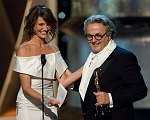 Cameron Diaz presents the Academy Award for Best Animated Feature to George Miller during the 79th Annual Academy Awards at the Kodak Theatre in Hollywood, CA, on Sunday, February 25, 2007. 