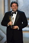 Guillermo Navarro accepts the Academy Award for Achievement in Cinematography during the 79th Annual Academy Awards at the Kodak Theatre in Hollywood, CA, on Sunday, February 25, 2007.