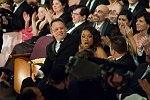Jennifer Hudson reacts at winning the award for Best Supporting Actress during the 79th Annual Academy Awards at the Kodak Theatre in Hollywood, CA, on Sunday, February 25, 2007.