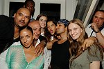 Michelle Rodriguez(center) and Anandjon with friends celebrating her birthday 