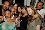 Michelle Rodriguez(center) and Anandjon with friends celebrating her birthday 